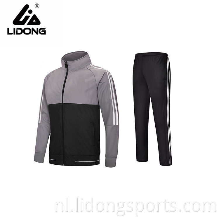 Groothandel schooluniformen, polyester sportkleding, gewoon tracksuit